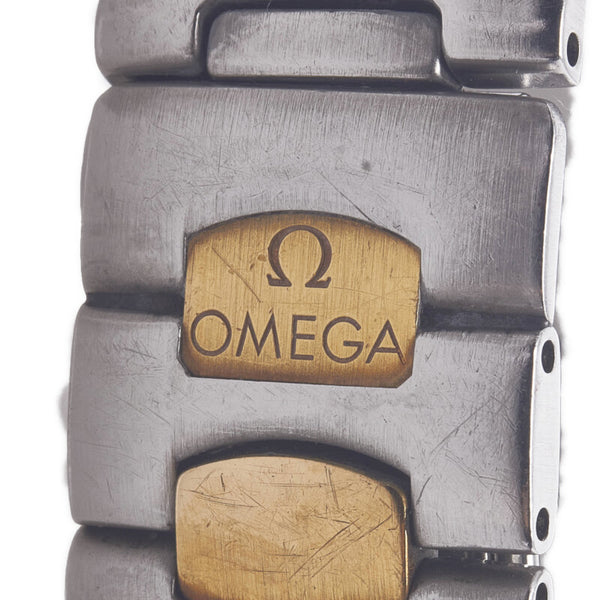 オメガ シーマスターポラリス 腕時計 クオーツ グレー文字盤 ステンレススチール レディース OMEGA 【中古】