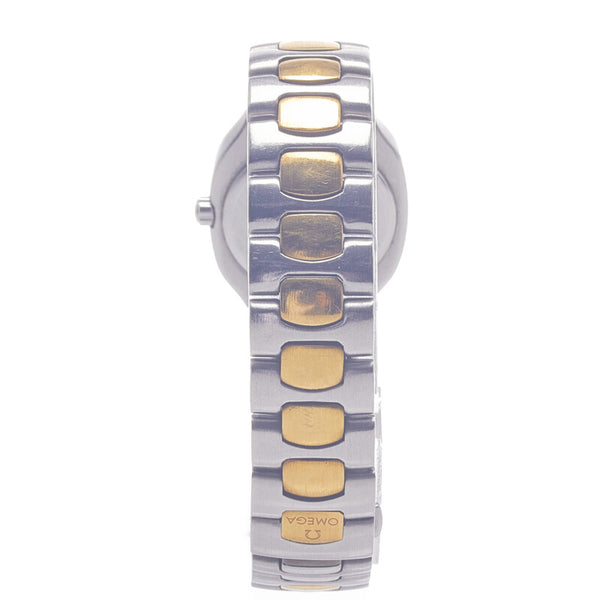 オメガ シーマスター 腕時計 クオーツ シャンパンゴールド文字盤 ステンレススチール レディース OMEGA 【中古】