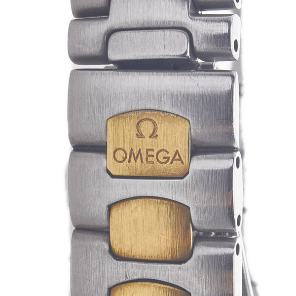 オメガ シーマスター 腕時計 クオーツ シャンパンゴールド文字盤 ステンレススチール レディース OMEGA 【中古】