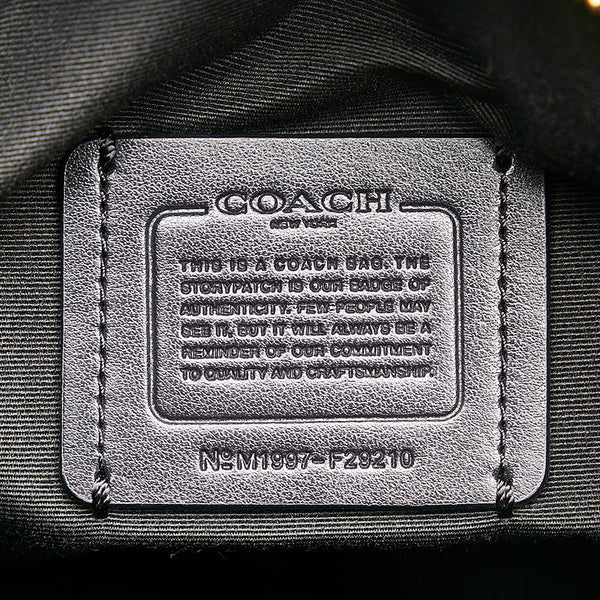 コーチ シグネチャー 斜め掛け ショルダーバッグ F29210 ブラウン PVC レザー レディース COACH 【中古】