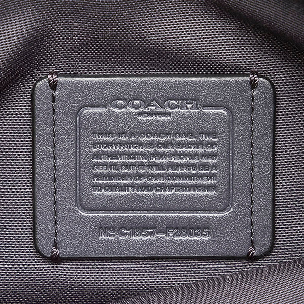コーチ 斜め掛け ショルダーバッグ  F28035 グレー レザー レディース COACH 【中古】