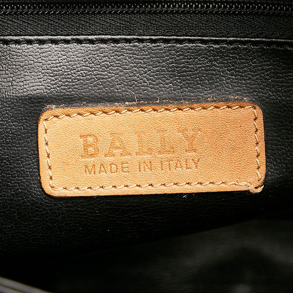 バリー 斜め掛け ショルダーバッグ ブラック ブラウン レザー レディース BALLY 【中古】