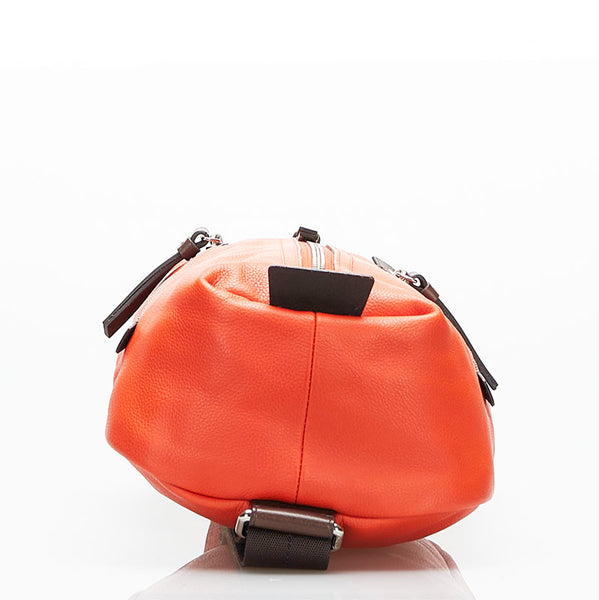 コーチ トンプソン ボディバッグ ショルダーバッグ F70360 オレンジ ブラウン レザー レディース COACH 【中古】