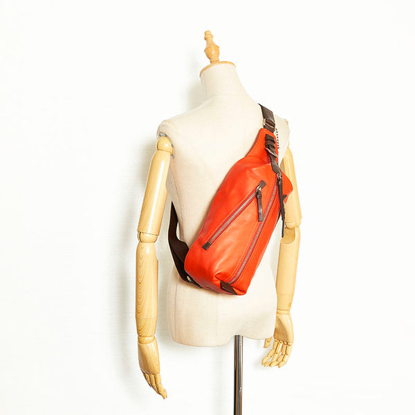 コーチ トンプソン ボディバッグ ショルダーバッグ F70360 オレンジ ブラウン レザー レディース COACH 【中古】