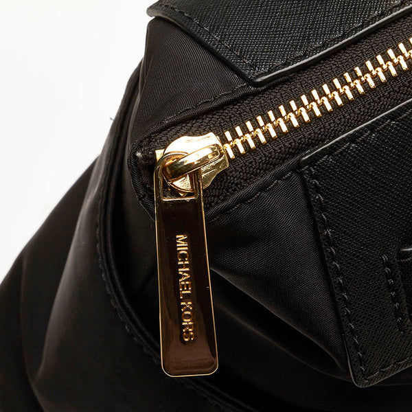 マイケルコース リュックサック バックパック ブラック ナイロン レザー レディース Michael Kors 【中古】