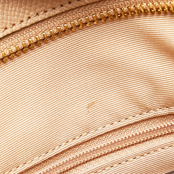 コーチ クロスグレーン トートバッグ ショルダーバッグ F57522 ベージュ レザー レディース COACH 【中古】