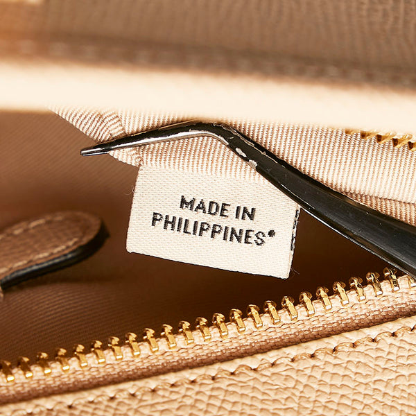 コーチ クロスグレーン トートバッグ ショルダーバッグ F57522 ベージュ レザー レディース COACH 【中古】