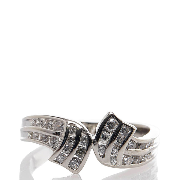 Pt900 プラチナ ダイヤ0.50ct リング 指輪 レディース 12.5号 【中古】