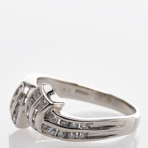 Pt900 プラチナ ダイヤ0.50ct リング 指輪 レディース 12.5号 【中古】