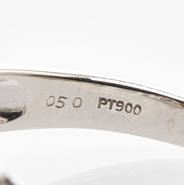 Pt900 プラチナ ダイヤ0.50ct リング 指輪 レディース 12.5号 【中古】