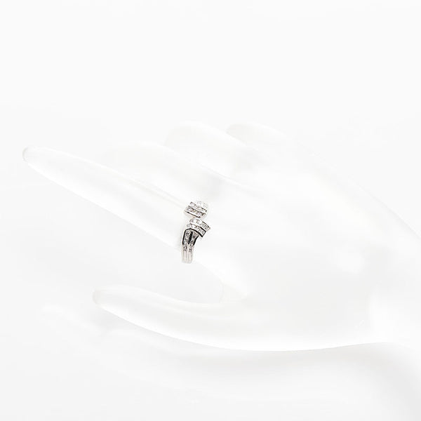 Pt900 プラチナ ダイヤ0.50ct リング 指輪 レディース 12.5号 【中古】