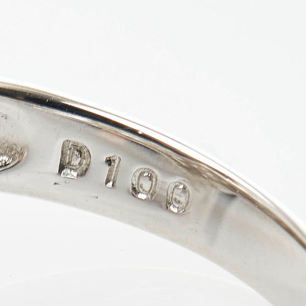 Pt850 プラチナ ダイヤ1.00ct リング 指輪 レディース 11号 【中古】