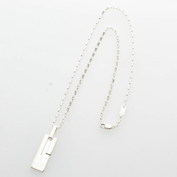 グッチ Gプレート ネックレス SV925 シルバー レディース GUCCI 【中古】