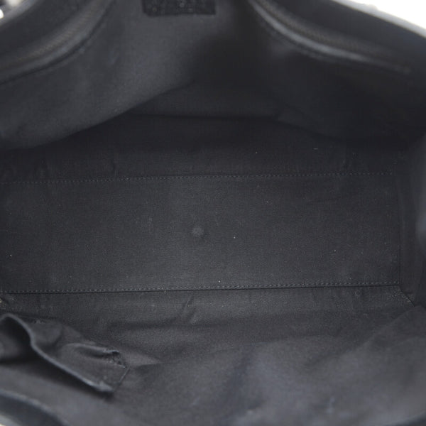 グッチ GGキャンバス ハンドバッグ 214397 ブラック キャンバス レザー レディース GUCCI 【中古】