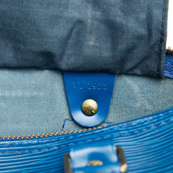 ルイ ヴィトン エピ スピーディ25 ハンドバッグ ミニボストンバッグ M43015 トレドブルー レザー レディース LOUIS VUITTON 【中古】