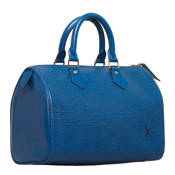 ルイ ヴィトン エピ スピーディ25 ハンドバッグ ミニボストンバッグ M43015 トレドブルー レザー レディース LOUIS VUITTON 【中古】