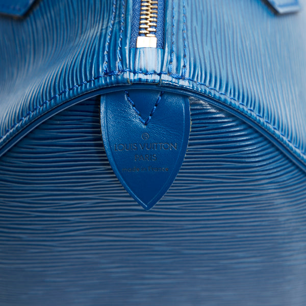 ルイ ヴィトン エピ スピーディ25 ハンドバッグ ミニボストンバッグ M43015 トレドブルー レザー レディース LOUIS VUITTON 【中古】