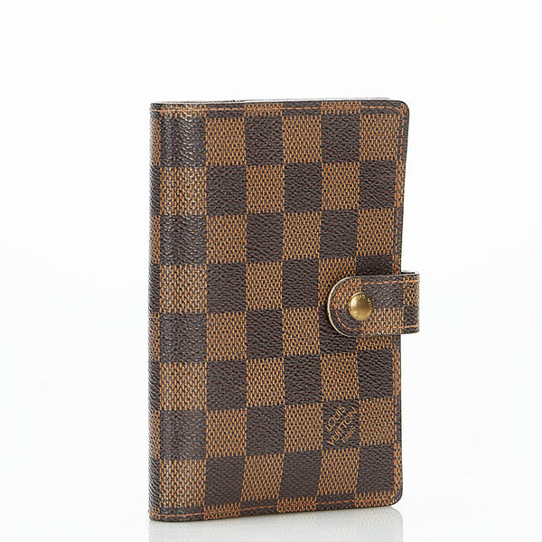 ルイ ヴィトン ダミエ アジェンダPM 手帳カバー システム手帳 R20700 ブラウン PVC レディース LOUIS VUITTON 【中古】