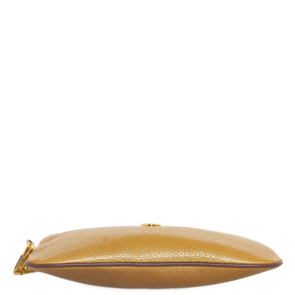 カルティエ ポーチ ブラウン レザー レディース CARTIER 【中古】