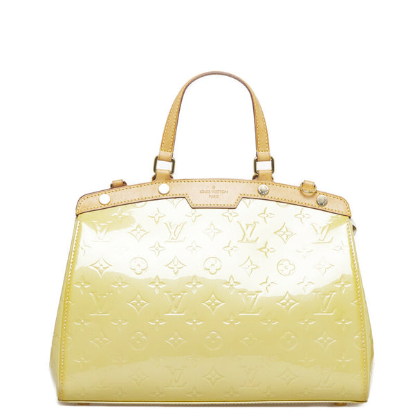 ルイ ヴィトン モノグラム ヴェルニ ブレアMM ハンドバッグ M91456 ブロンコライユ PVC レザー レディース LOUIS VUITTON 【中古】