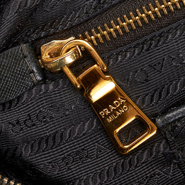 プラダ ハンドバッグ ショルダーバッグ 2WAY ネイビー ナイロン レザー レディース PRADA 【中古】