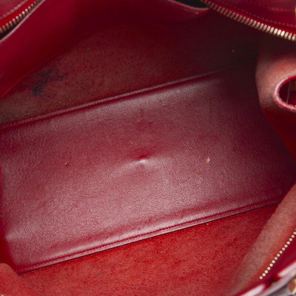 サンローラン ベイビーカバス ハンドバッグ ショルダーバッグ 2WAY 394461 ピンク レザー レディース SAINT LAURENT 【中古】