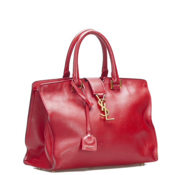 サンローラン ベイビーカバス ハンドバッグ ショルダーバッグ 2WAY 394461 ピンク レザー レディース SAINT LAURENT 【中古】