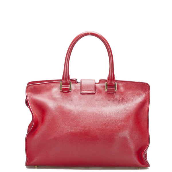 サンローラン ベイビーカバス ハンドバッグ ショルダーバッグ 2WAY 394461 ピンク レザー レディース SAINT LAURENT 【中古】