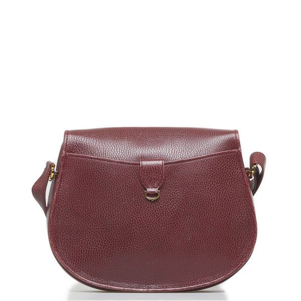 カルティエ マスト 斜め掛け ショルダーバッグ ボルドー レッド レザー レディース CARTIER 【中古】