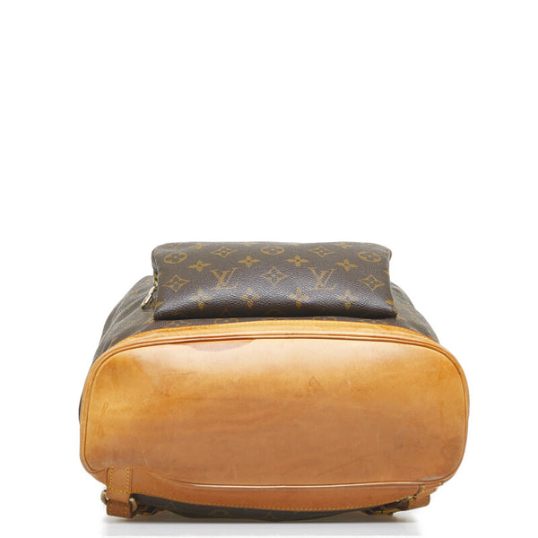 ルイ ヴィトン モノグラム モンスリGM リュック バックパック M51135 ブラウン PVC レザー レディース LOUIS VUITTON 【中古】