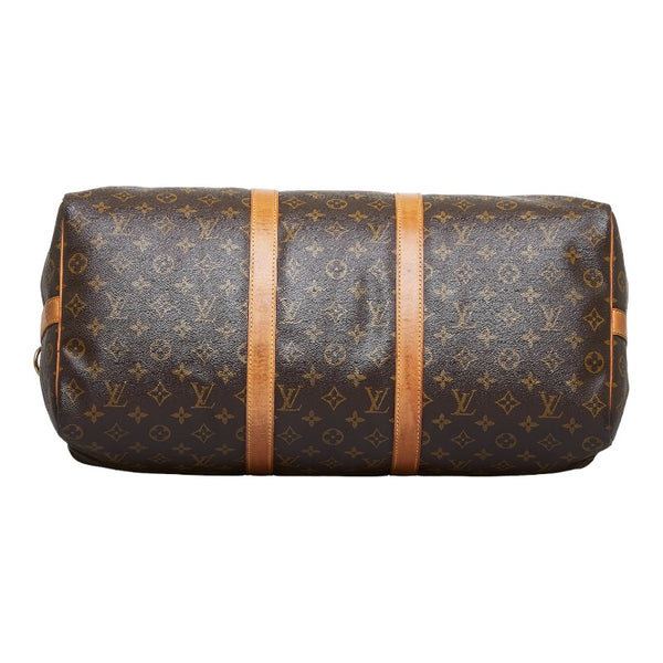 ルイ ヴィトン モノグラム キーポル50 ボストンバッグ ショルダーバッグ 2WAY M41426 ブラウン PVC レザー レディース LOUIS VUITTON 【中古】