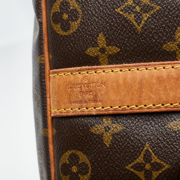 ルイ ヴィトン モノグラム キーポル50 ボストンバッグ ショルダーバッグ 2WAY M41426 ブラウン PVC レザー レディース LOUIS VUITTON 【中古】