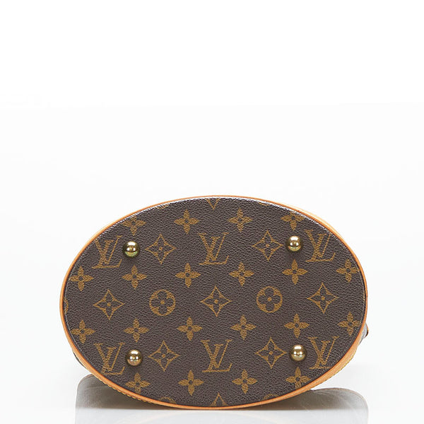 ルイ ヴィトン モノグラム バケットPM トートバッグ ショルダーバッグ M42238 ブラウン PVC レザー レディース LOUIS VUITTON 【中古】