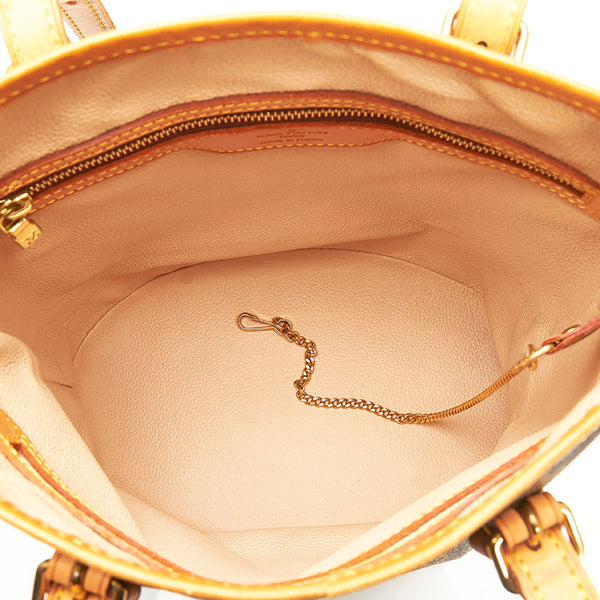 ルイ ヴィトン モノグラム バケットPM トートバッグ ショルダーバッグ M42238 ブラウン PVC レザー レディース LOUIS VUITTON 【中古】