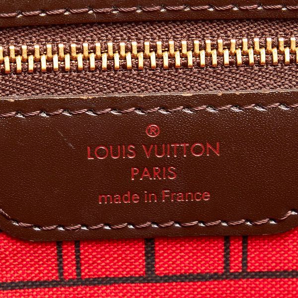 ルイ ヴィトン ダミエ ネヴァーフルPM トートバッグ ハンドバッグ N41359 エベヌ ブラウン PVC レザー レディース LOUIS VUITTON 【中古】