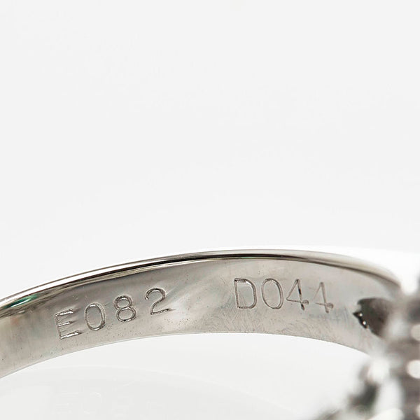 Pt900 プラチナ エメラルド0.82ct ダイヤ0.44ct リング 指輪 レディース 14号 【中古】