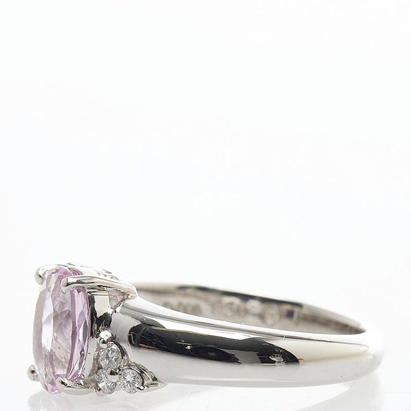 Pt900 プラチナ インペリアルトパーズ1.30ct ダイヤ0.10ct 三越 リング 指輪 レディース 11号 【中古】