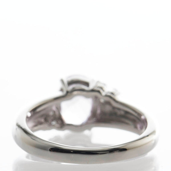Pt900 プラチナ インペリアルトパーズ1.30ct ダイヤ0.10ct 三越 リング 指輪 レディース 11号 【中古】