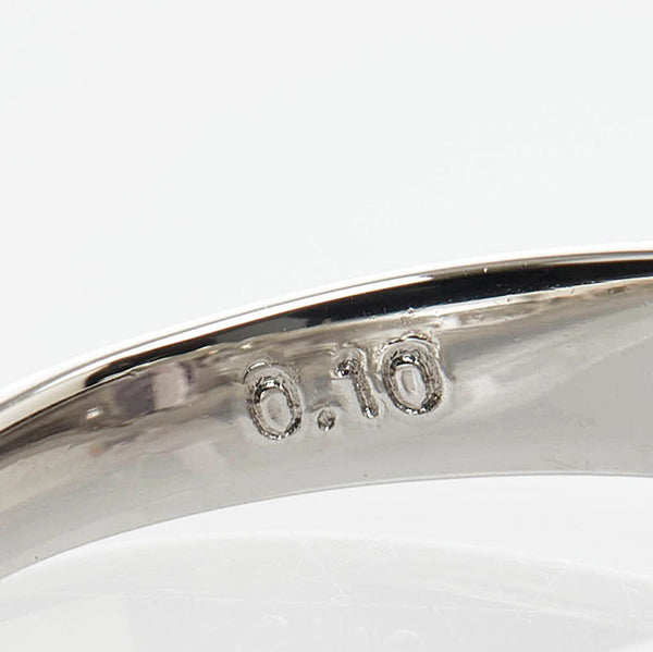 Pt900 プラチナ インペリアルトパーズ1.30ct ダイヤ0.10ct 三越 リング 指輪 レディース 11号 【中古】
