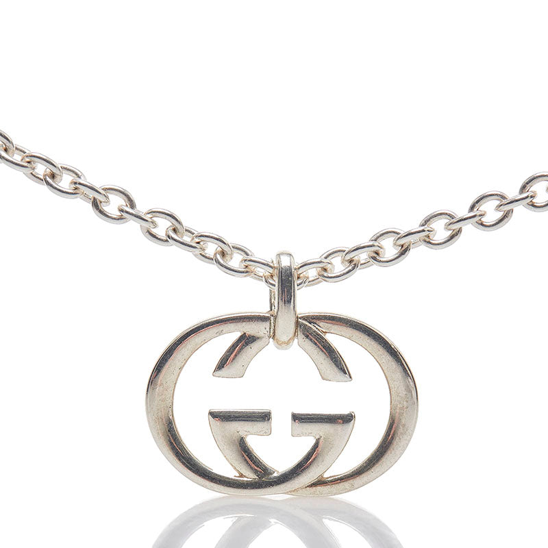 グッチ インターロッキングG ネックレス SV925 シルバー レディース GUCCI 【中古】