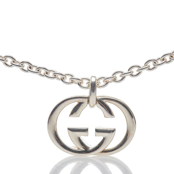 グッチ インターロッキングG ネックレス SV925 シルバー レディース GUCCI 【中古】