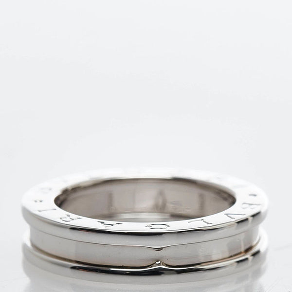 ブルガリ ビーゼロワン 1バンド リング 指輪 K18WG ホワイトゴールド レディース BVLGARI 【中古】