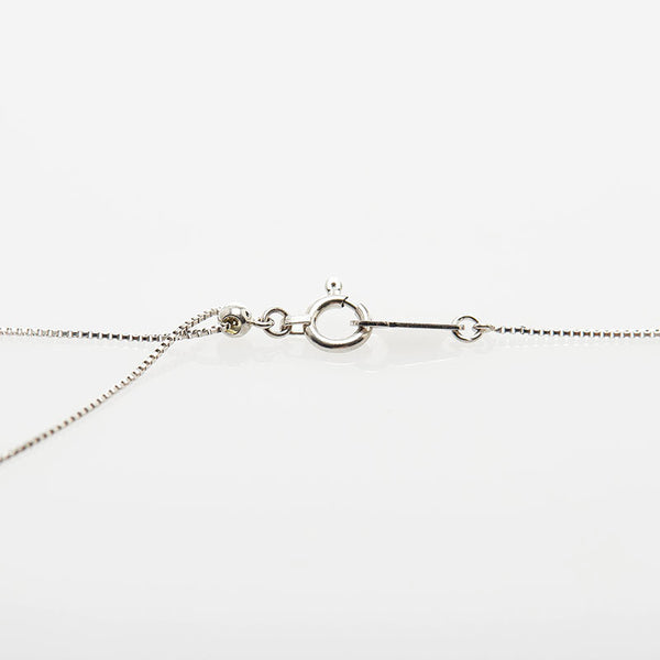 Pt850 プラチナ ダイヤ0.15ct プチネックレス レディース 【中古】