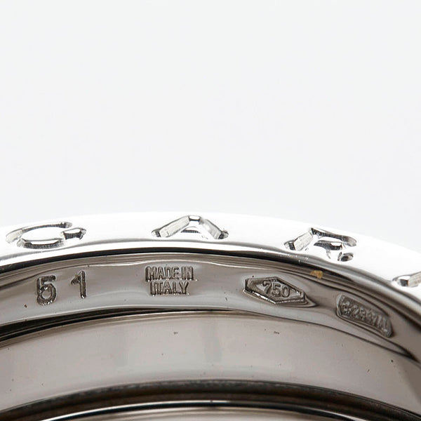 ブルガリ ビーゼロワン 3バンド リング 指輪 K18WG ホワイトゴールド レディース BVLGARI 【中古】