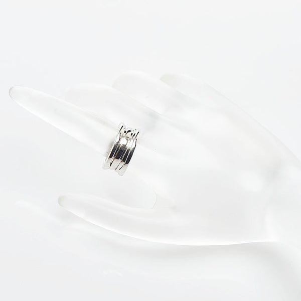 ブルガリ ビーゼロワン 3バンド リング 指輪 K18WG ホワイトゴールド レディース BVLGARI 【中古】