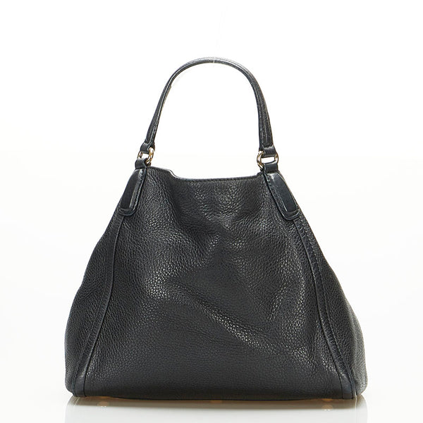 グッチ ソーホー フリンジ ハンドバッグ 336751 ブラック レザー レディース GUCCI 【中古】