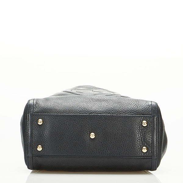 グッチ ソーホー フリンジ ハンドバッグ 336751 ブラック レザー レディース GUCCI 【中古】