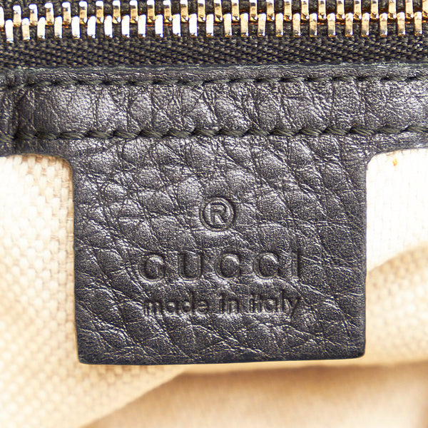 グッチ ソーホー フリンジ ハンドバッグ 336751 ブラック レザー レディース GUCCI 【中古】