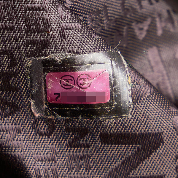 シャネル チョコバー ココマーク ハンドバッグ ボストンバッグ ブラック レザー レディース CHANEL 【中古】