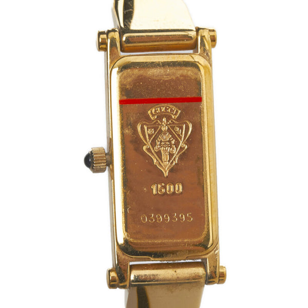 グッチ 腕時計 1500 クオーツ ゴールド文字盤 ステンレススチール レディース GUCCI 【中古】